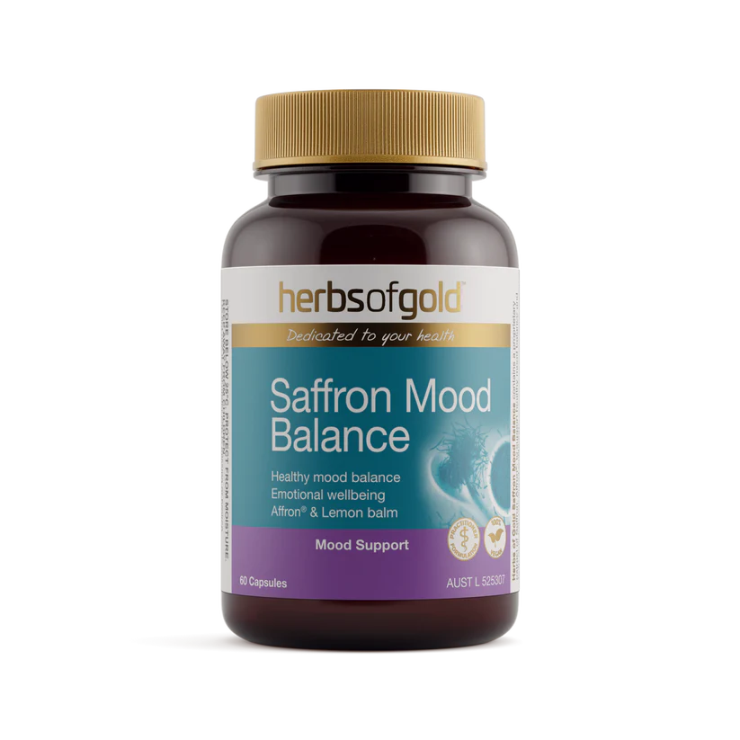 Herbs of Gold Saffron Mood Balance 60 Capsules bottle