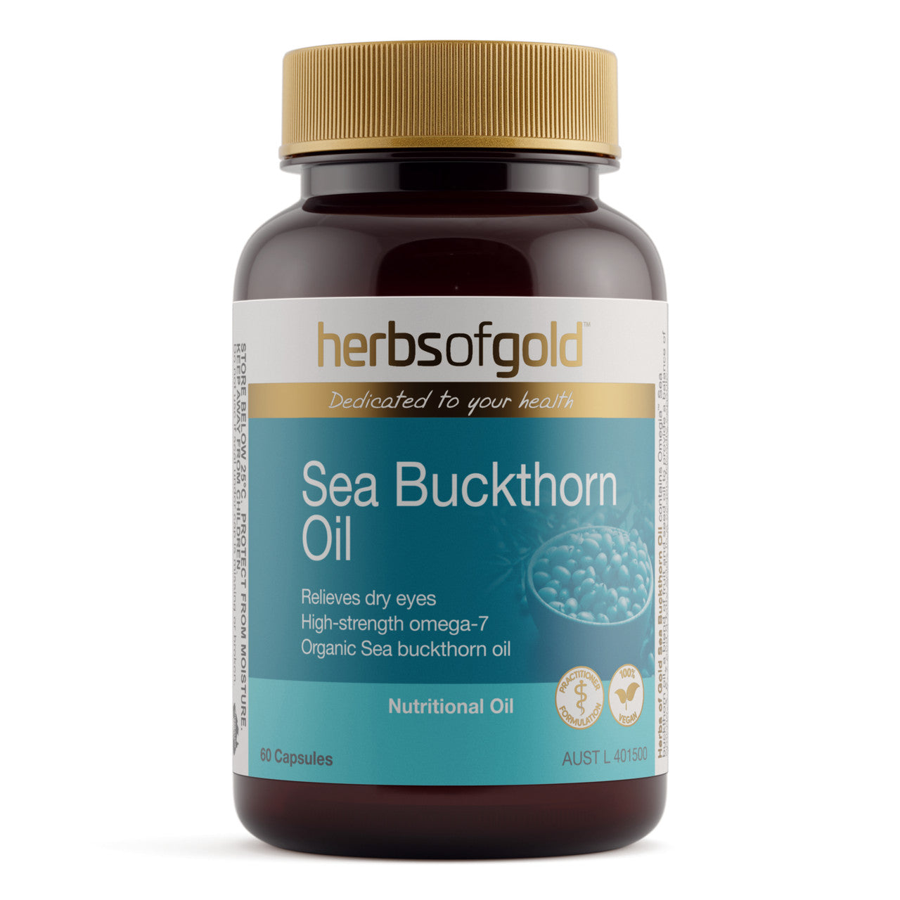 Herbs of Gold Sea Buckthorn Oil 60 Capsules