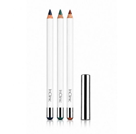 InClinic Metallic Mineral Kohl Eyeliner pencils including Burnt Burgundy