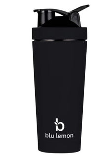 Blu Lemon Insulated Stainless Steel Shaker Black