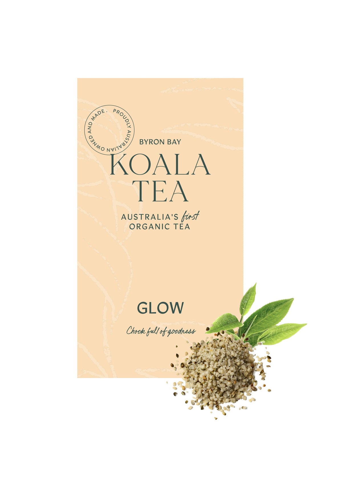 Koala Tea Glow organic green tea with hemp seed – 20 tea bags
