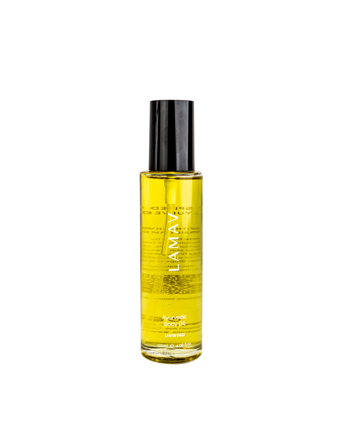 LAMAV Ayurvedic Body Oil Unwind 120ml bottle