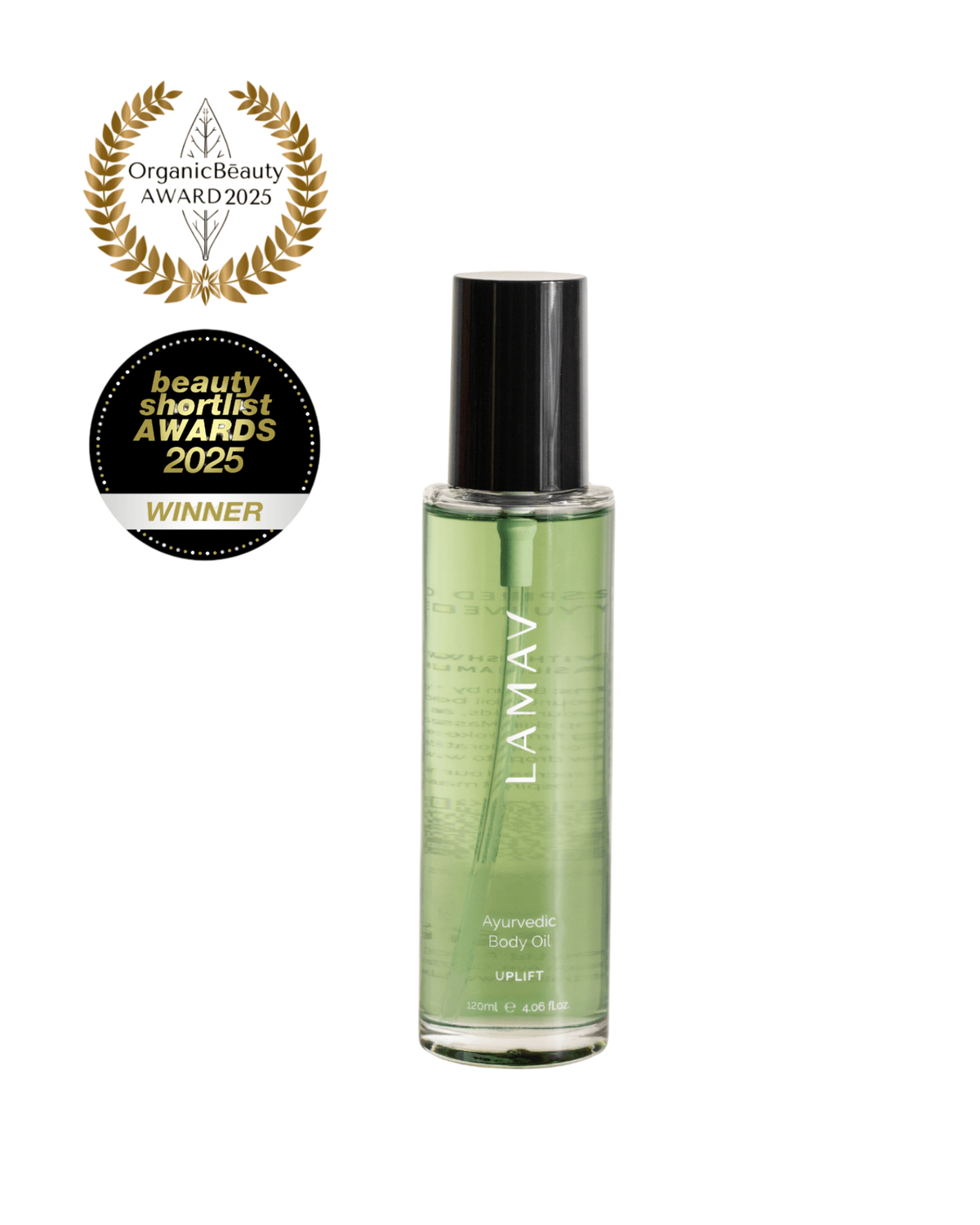LAMAV Ayurvedic Body Oil Uplift 120ml bottle