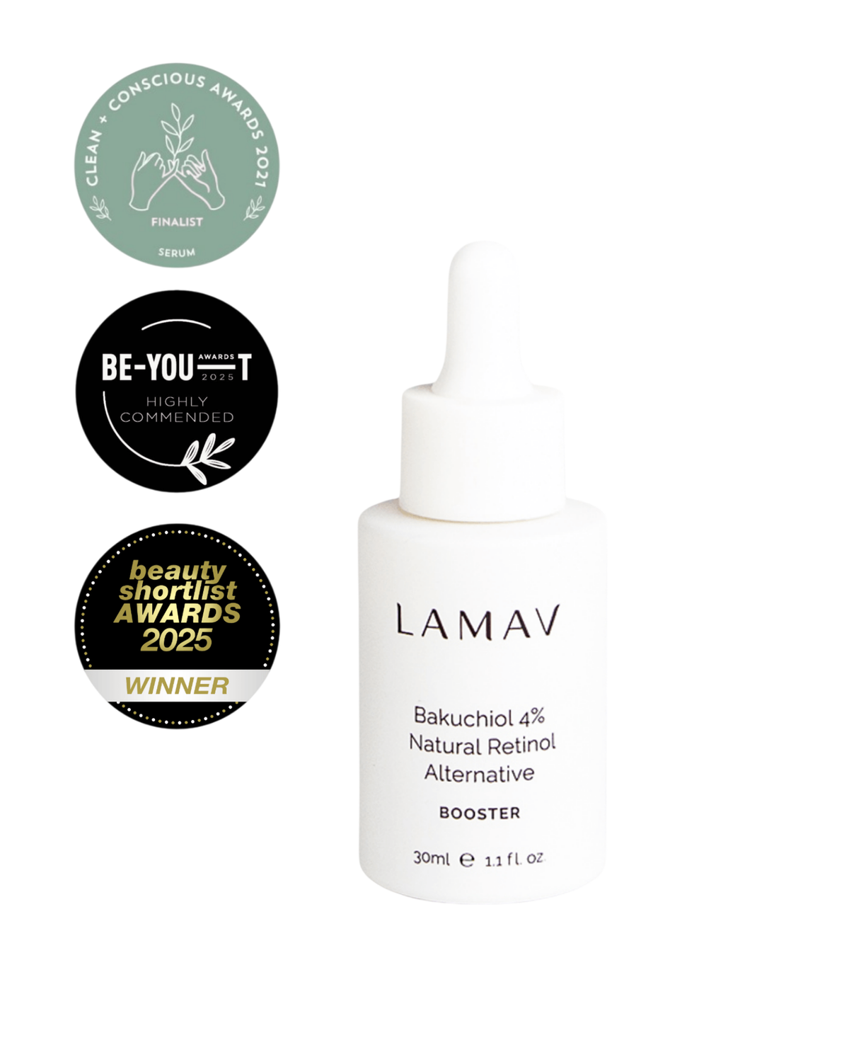 LAMAV Bakuchiol 4% Natural Retinol Alternative 30ml bottle