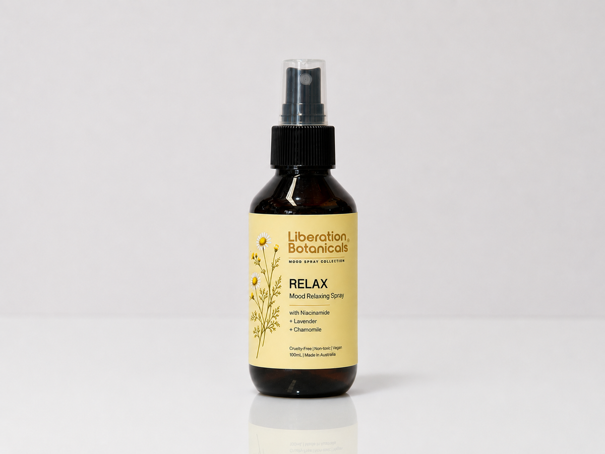 Liberation Botanicals Relax Mist 100ml spray bottle