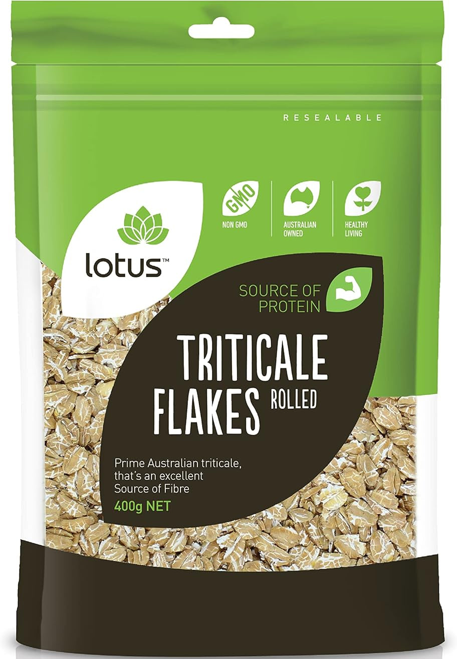 Lotus Rolled Triticale Flakes 400g