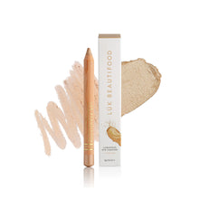 Lük Beautifood Luminous Eye Crayon Champagne with warm honey gold swatch