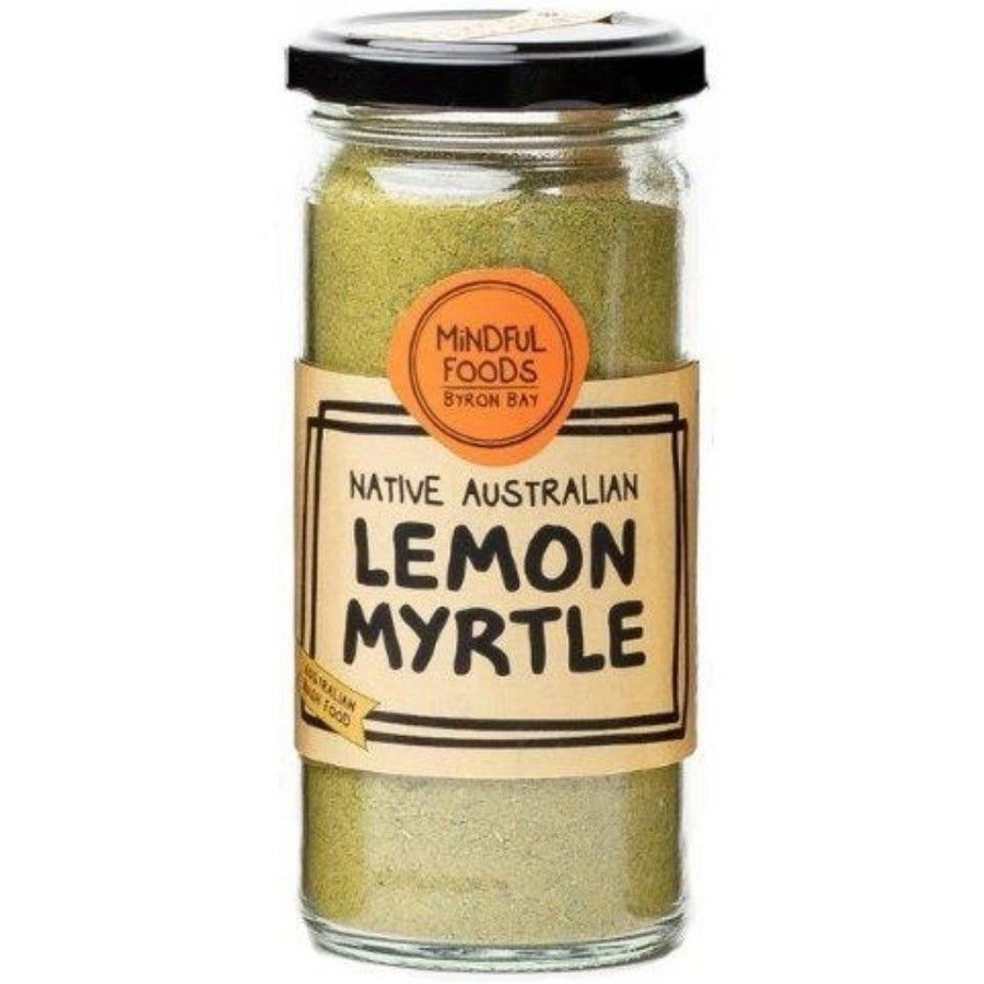 Mindful Foods Organic Lemon Myrtle Powder 90g glass jar