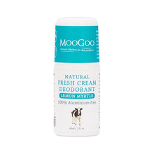 MooGoo Natural Fresh Cream Deodorant Lemon Myrtle 60ml