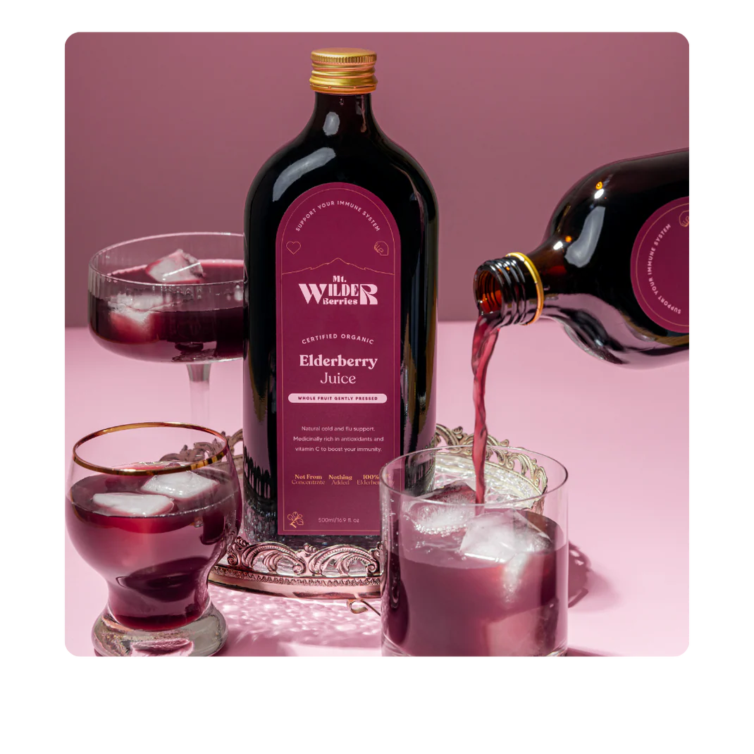 Mt Wilder Berries Organic Elderberry Juice 500ml