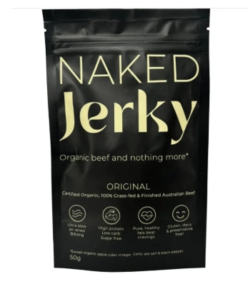 Naked Jerky Certified Organic Beef Jerky Original 50g