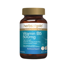 Herbs Of Gold Vitamin B5 500mg 60 Capsules