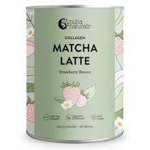 Nutra Organics Collagen Strawberry Matcha Latte 100g