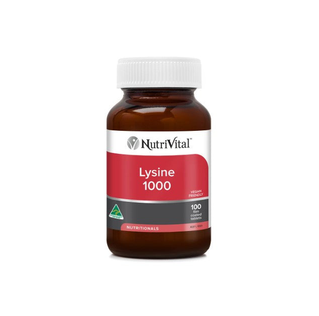 NutriVital Lysine 1000 100 Tablets