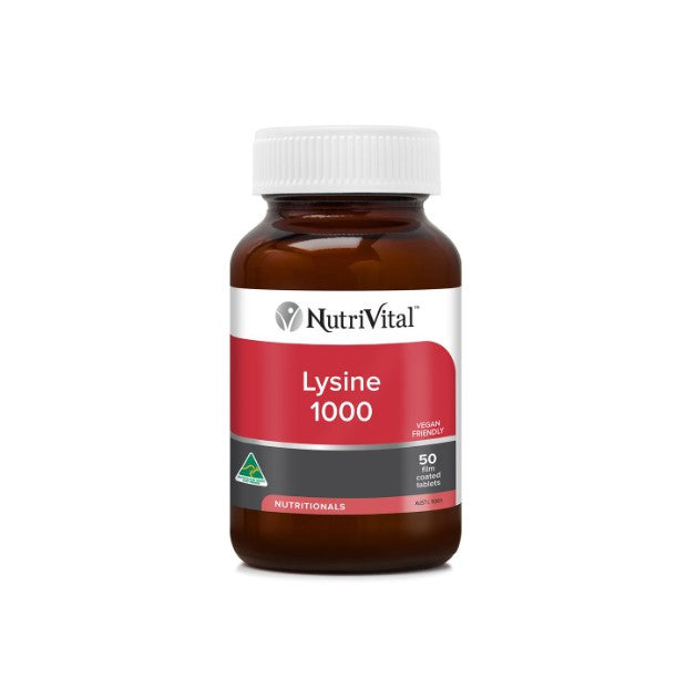 NutriVital Lysine 1000 50 Tablets