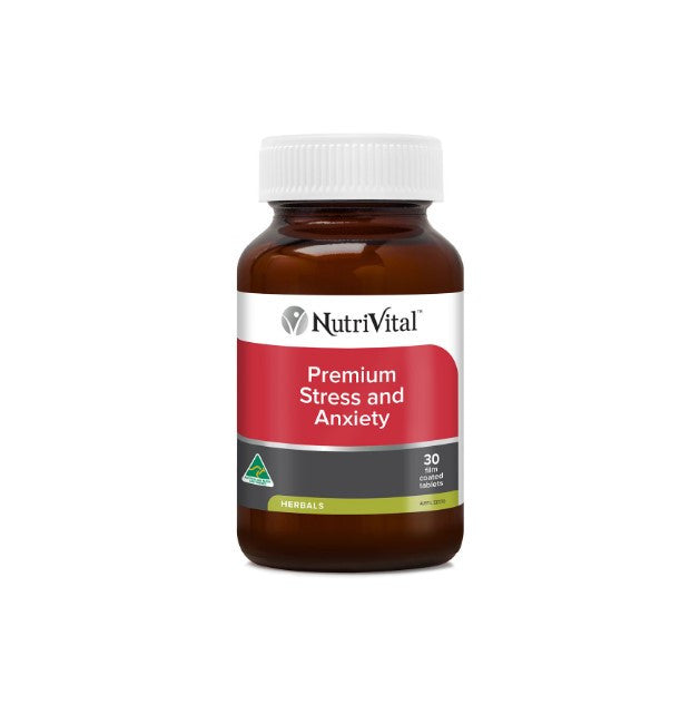 NutriVital Premium Stress and Anxiety 60 Tablets bottle