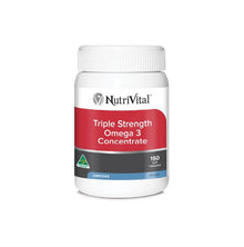 NutriVital Triple Strength Omega 3 Concentrate 150 Capsules