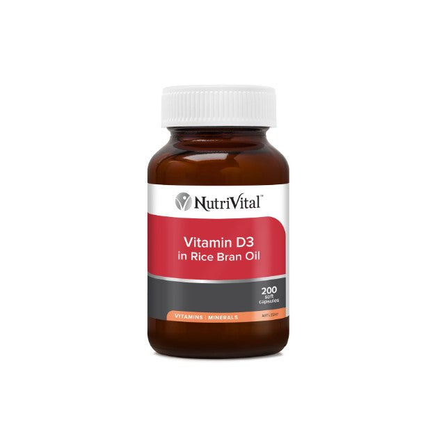 NutriVital Vitamin D3 200 Capsules