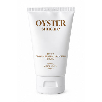 Oyster Mineral Sunscreen SPF50 100ml – front of tube