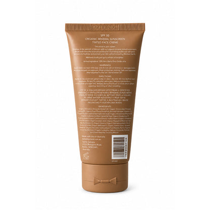 Oyster Soleil Tinted Face Creme SPF50 – directions and ingredients