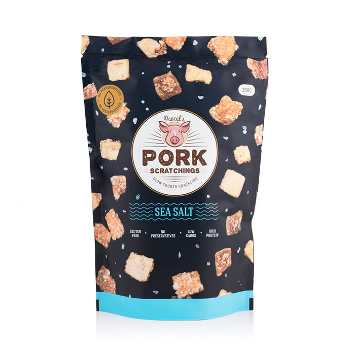 Pascal's Pork Scratchings Sea Salt 300g