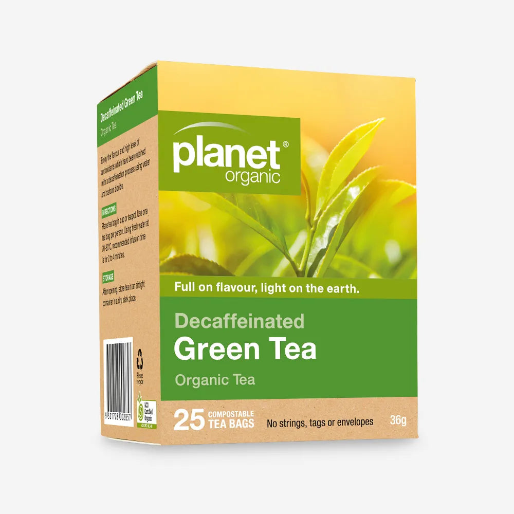 Planet Organic Decaffeinated Green Tea 25 Tea Bags