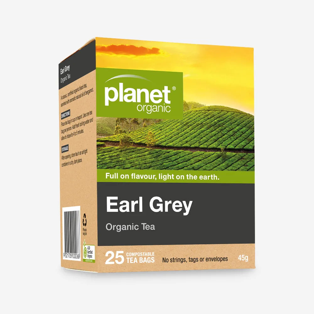 Planet Organic Earl Grey Tea 25 Tea Bags