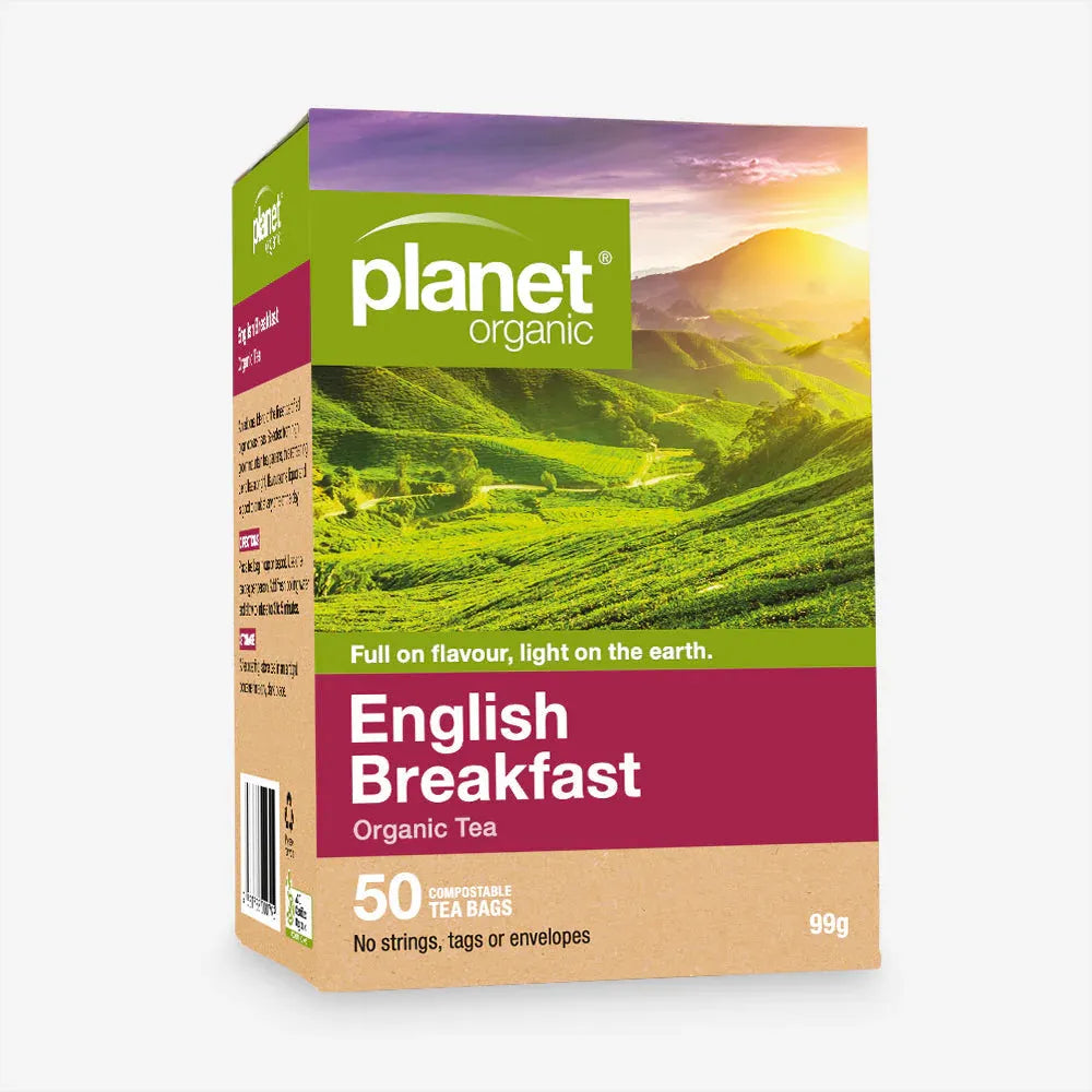 Planet Organic English Breakfast Tea 50 Tea Bags