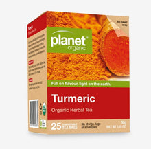 Planet Organic Turmeric Herbal Tea X 25 Tea Bags