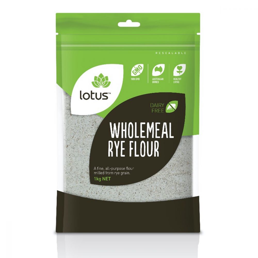 Lotus Wholemeal Rye Flour 1kg