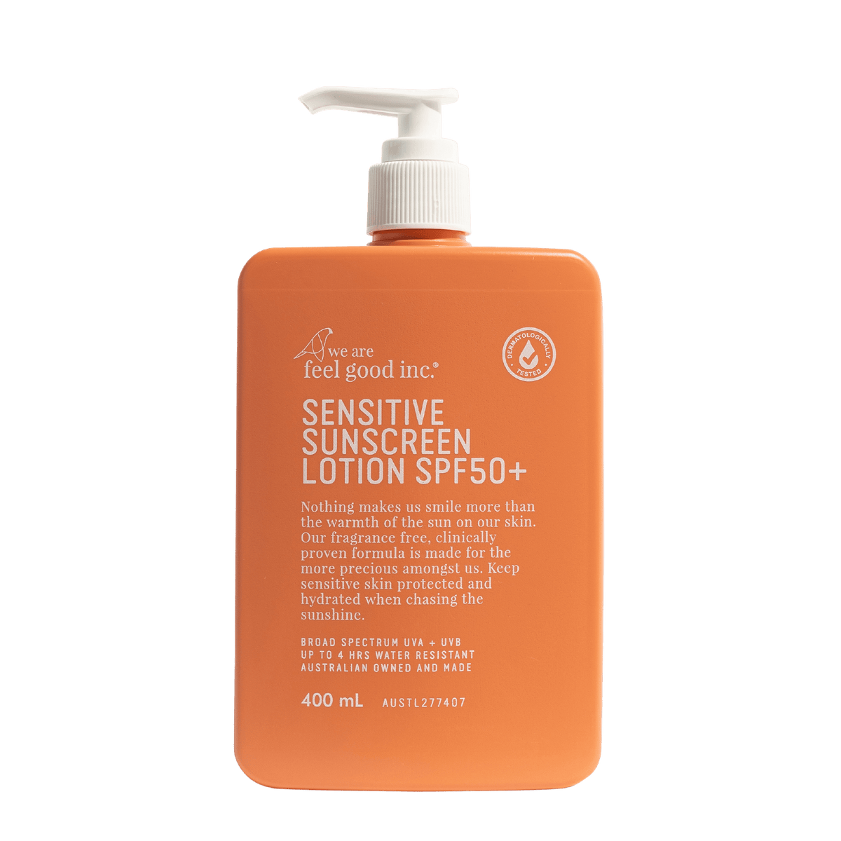 We Are Feel Good Inc. Sensitive Sunscreen Lotion SPF50+ 400ml