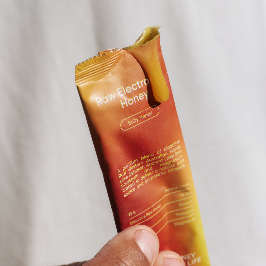 SODii Raw Electrolyte Honey individual 34g sachet