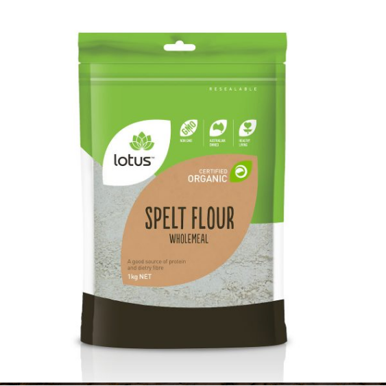 Lotus Organic Wholemeal Spelt Flour 1kg