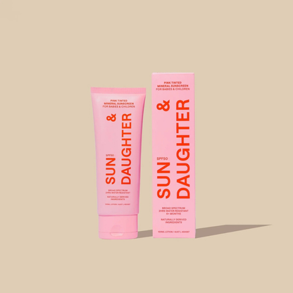 Sun & Daughter Pink SPF50 mineral sunscreen 100ml supplier image