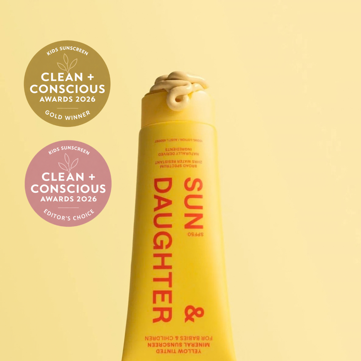 Sun & Daughter Yellow Mineral Sunscreen SPF50 100ml