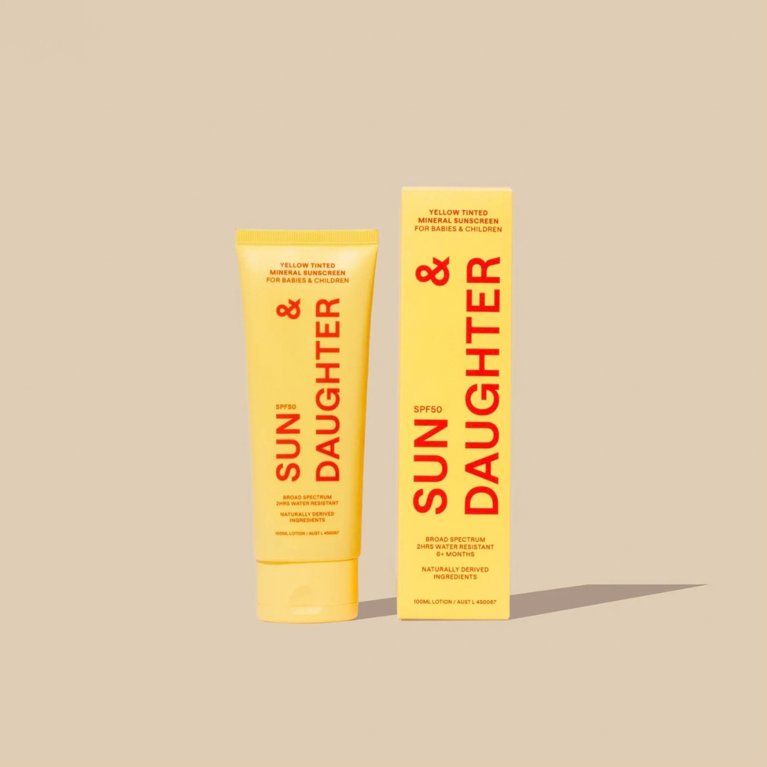 Sun & Daughter Yellow SPF50 mineral sunscreen 100ml supplier image