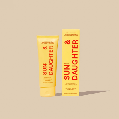 Sun & Daughter Yellow SPF50 mineral sunscreen 100ml supplier image