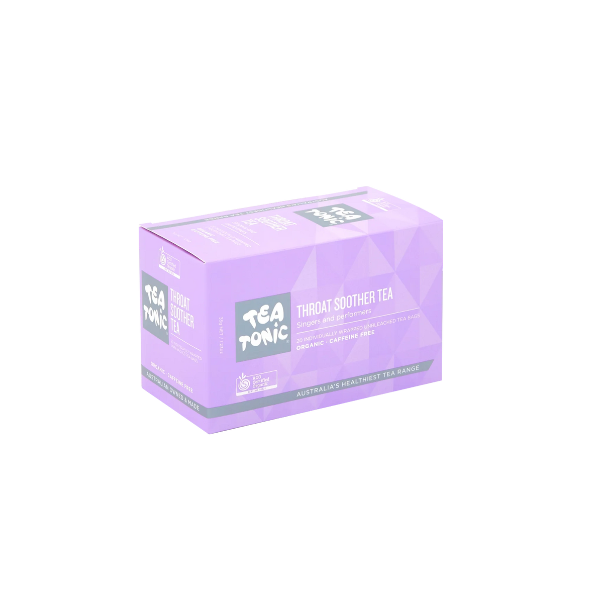 Tea Tonic Throat Soother Tea x 20 Tea Bags box