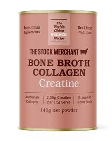 The Stock Merchant Bone Broth Collagen Creatine Powder 140g