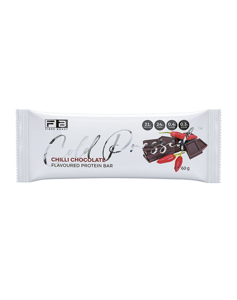 Fibre Boost Chilli Chocolate 60g cold pressed protein bar