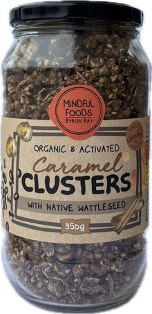Mindful Foods organic activated caramel wattleseed clusters 200g