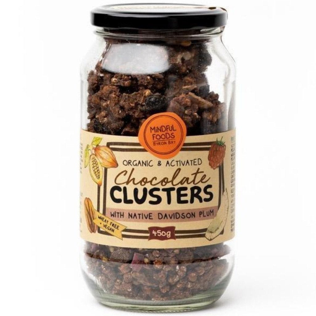 Mindful Foods organic activated chocolate Davidson plum clusters 200g