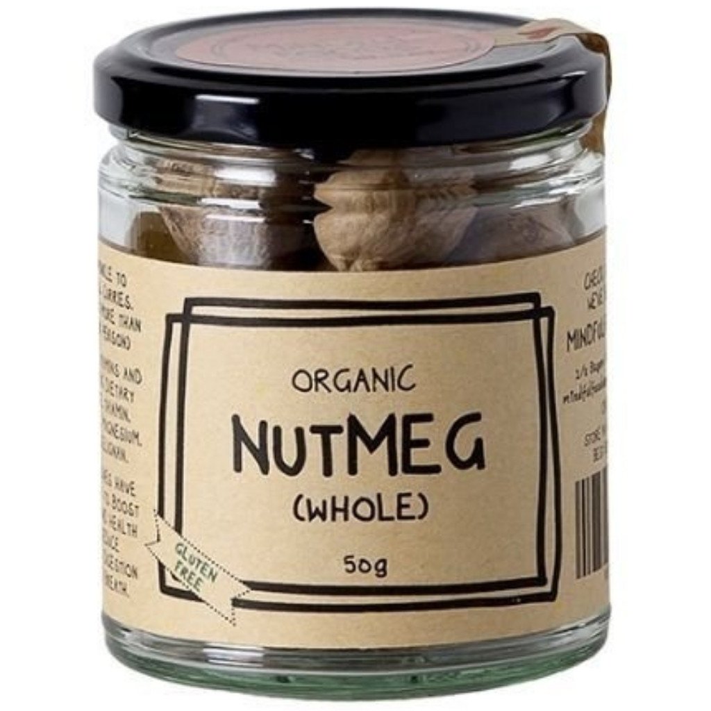 Mindful Foods Nutmeg (Whole) - Organic