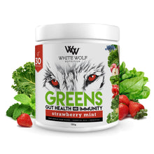 White Wolf Nutrition Greens Gut Health & Immunity Strawberry Mint 150g