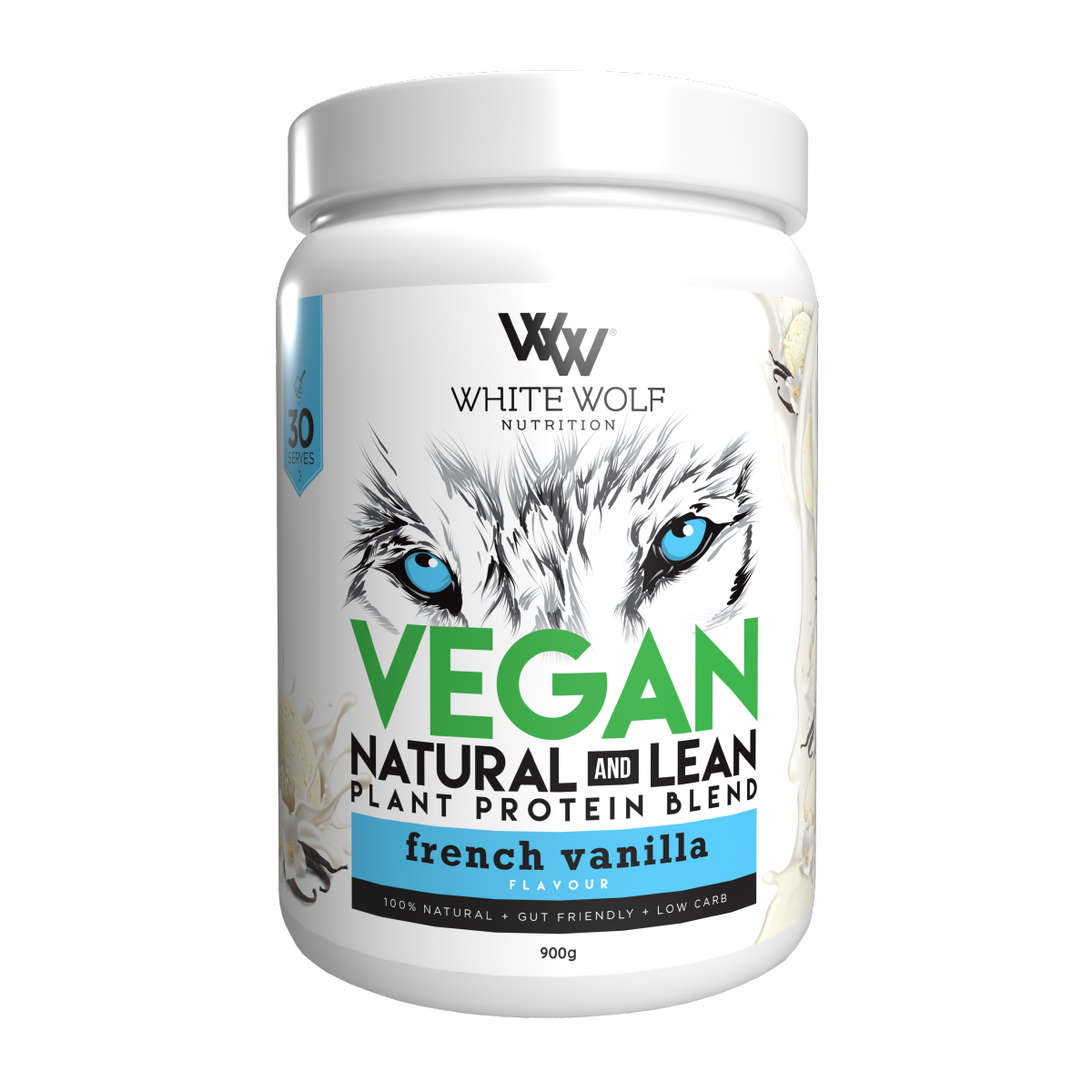 White Wolf Nutrition Lean Plant Protein French Vanilla 900g