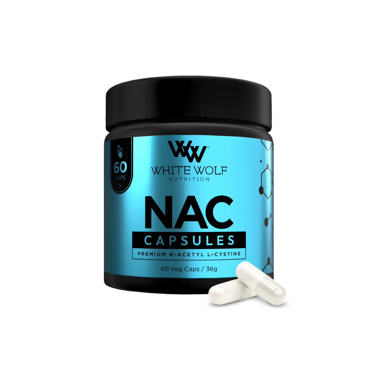 White Wolf Nutrition NAC 60 Capsules