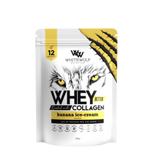 White Wolf Nutrition Whey Protein + Collagen Banana Ice-Cream 396g