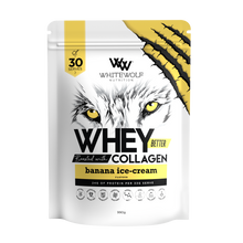 White Wolf Nutrition Whey Protein + Collagen Banana Ice-Cream 990g