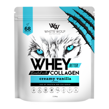 White Wolf Nutrition Whey Protein + Collagen Creamy Vanilla 2.24kg