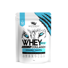 White Wolf Nutrition Whey Protein + Collagen Creamy Vanilla 396g